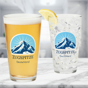 Pint Copo de cerveja da estação de esqui da montanha Zu
