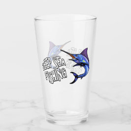 Pint Copo de cerveja de litro de pesca marítima