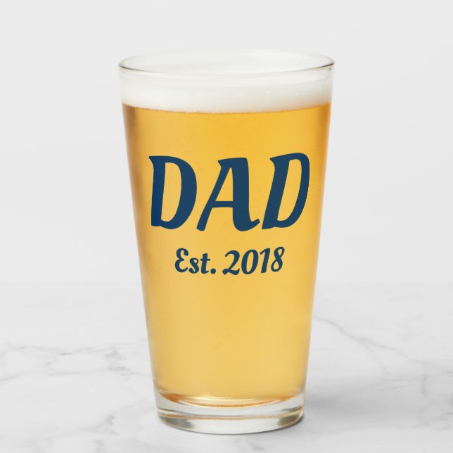 Pint Copo de Cerveja de Meio Litro para Futuro Pai (Frente (Preenchido))