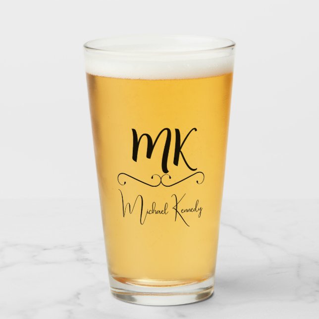 Pint Copo de cerveja personalizado (Frente (Preenchido))