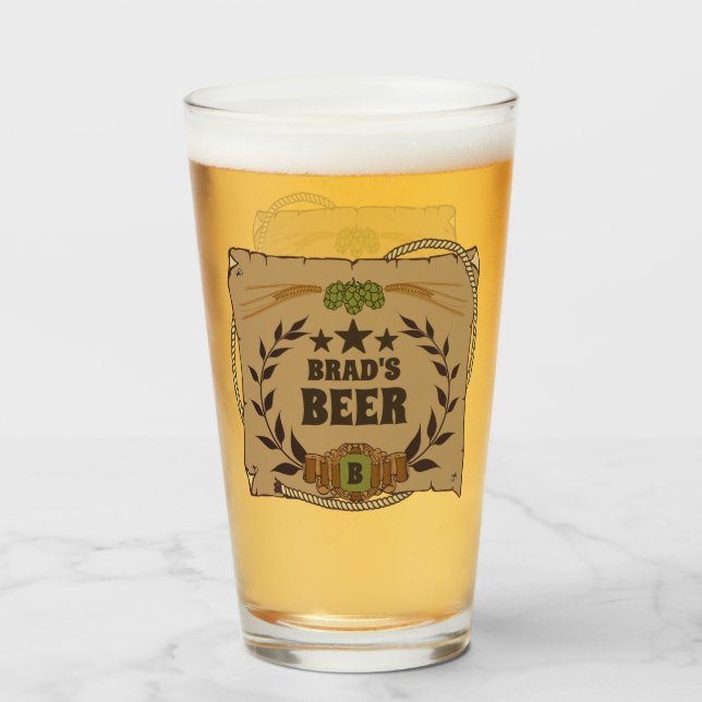Pint Copo de Cerveja Western Personalizado (Frente (Preenchido))