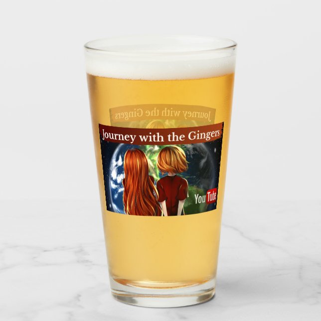 Pint Copo de vidro (Frente (Preenchido))