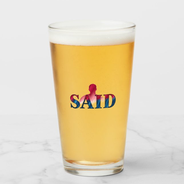 Pint Copo de vidro (Frente (Preenchido))