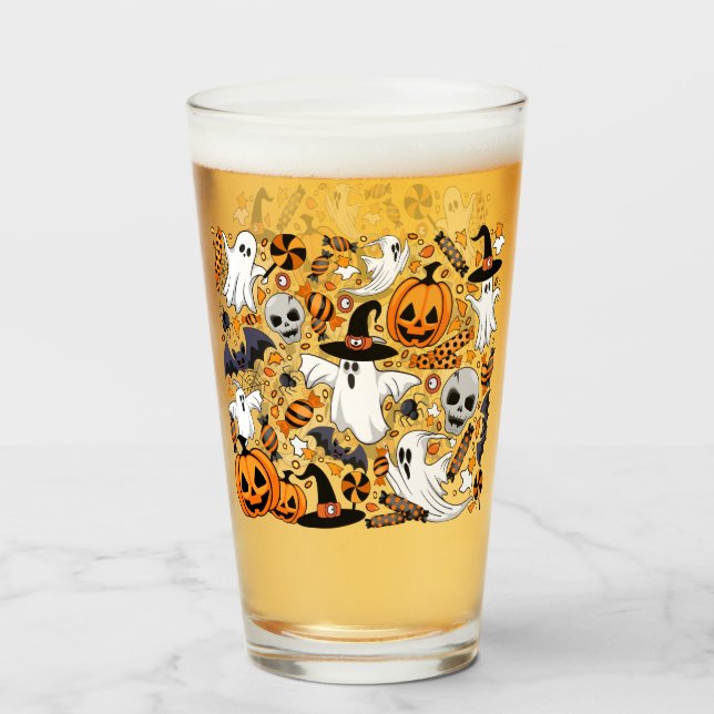 Pint Copo de vidro (Frente (Preenchido))