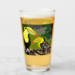 Pint Copo de Vidro : Aves Tropicais