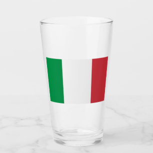 Pint Copo de Vidro Bandeira da Itália 16 onças