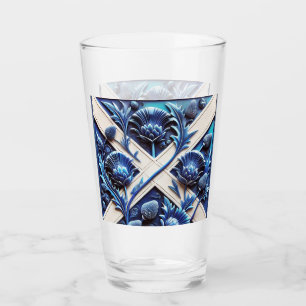 Pint Copo de vidro com Design