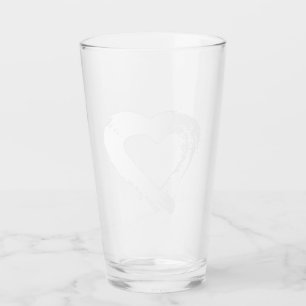 Pint Copo de Vidro Coração Lua
