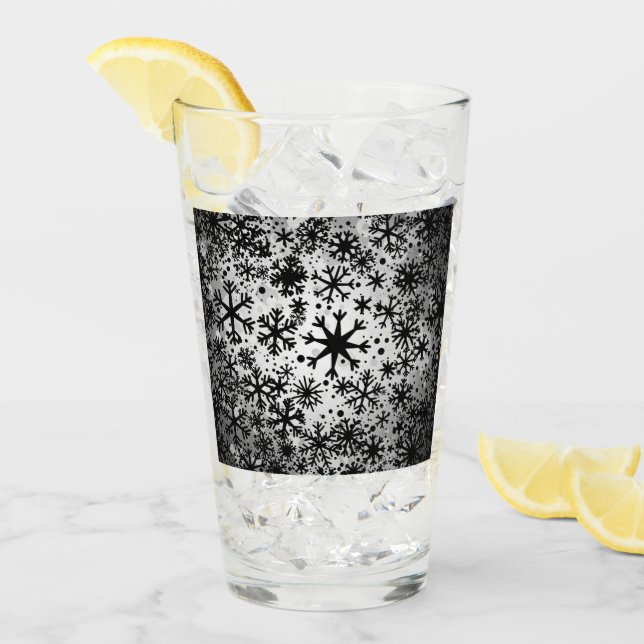 Pint Copo de Vidro de Natal (Gelo frontal)