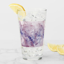 Pint Copo de Vidro Desenhado Roxo