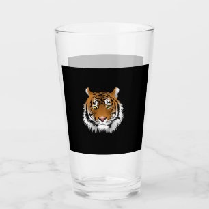 Pint Copo de Vidro Face de Tigre