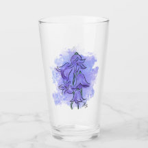 Copo de Vidro Flor de Harebell