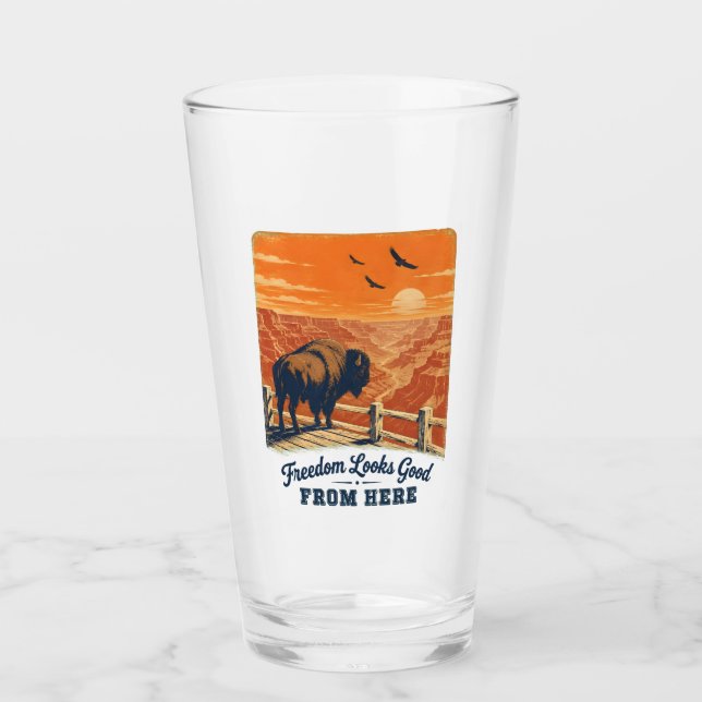 Pint Copo de Vidro Freedom Looks Good Canyon (Frente)