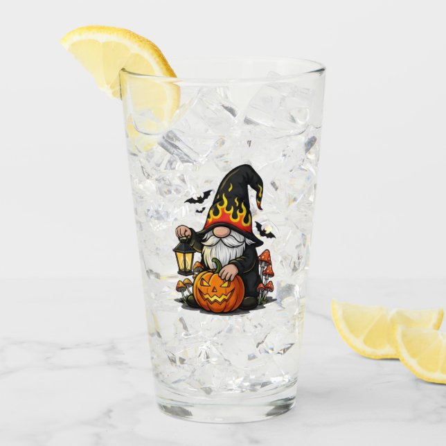 Pint Copo de Vidro Gnome de Halloween (Gelo frontal)