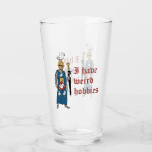 Pint Copo de Vidro "Hobbies Estranhos" Cavaleiro