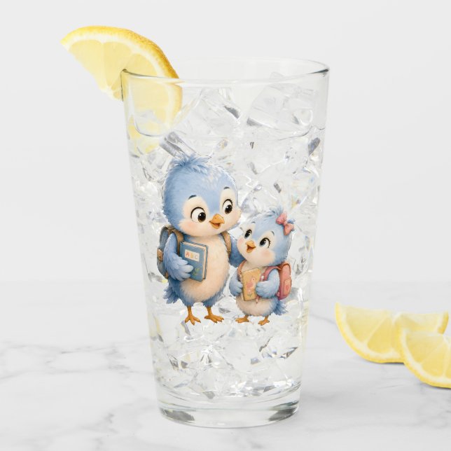 Pint Copo de Vidro Irmãos Pássaro Azul (Gelo frontal)