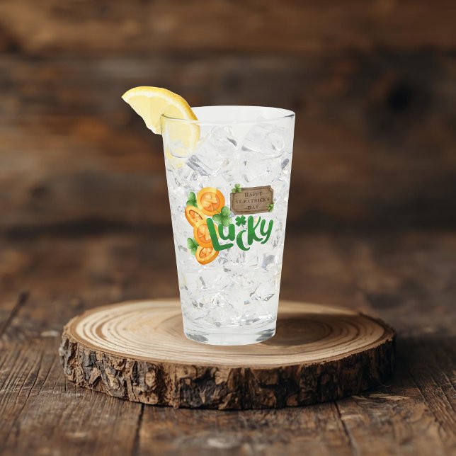 Pint Copo de Vidro Moeda da Sorte (Criador carregado)