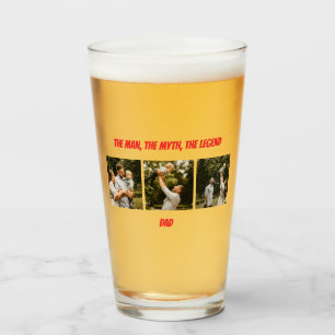 Pint Copo de Vidro para Dia dos Pais - Lenda do Papai