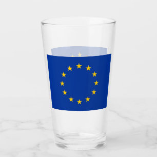 Pint Copo de vidro patriótico com a bandeira da União
