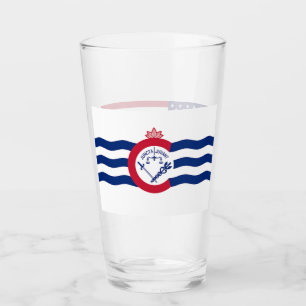 Pint Copo de vidro patriótico com a bandeira de