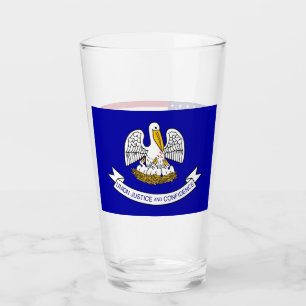 Pint Copo de vidro patriótico com a bandeira de