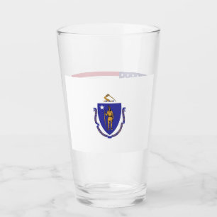 Pint Copo de vidro patriótico com a bandeira de