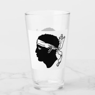 Pint Copo de vidro patriótico com a bandeira de