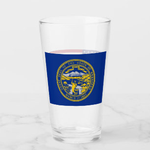 Pint Copo de vidro patriótico com a bandeira de