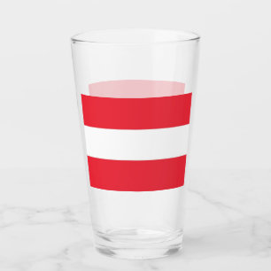 Pint Copo de vidro patriótico com a bandeira de Áustr