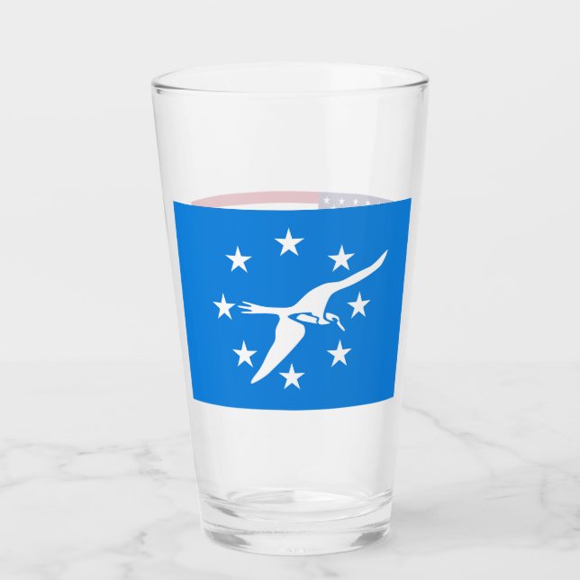 Pint Copo de vidro patriótico com a bandeira de Corpus  (Frente)