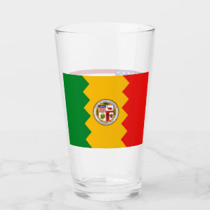 Pint Copo de vidro patriótico com a bandeira de Los