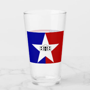 Pint Copo de vidro patriótico com a bandeira de San