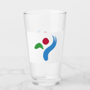 Pint Copo de vidro patriótico com a bandeira de Seul