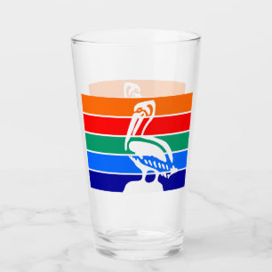 Pint Copo de vidro Patriótico com bandeira de Rua. Pete