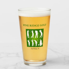 Pint Copo Personalizado de Campo de Golfe