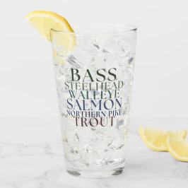 Pint Copo Personalizável de Pesca de Michigan
