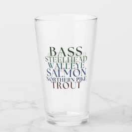 Pint Copo Personalizável de Pesca de Michigan