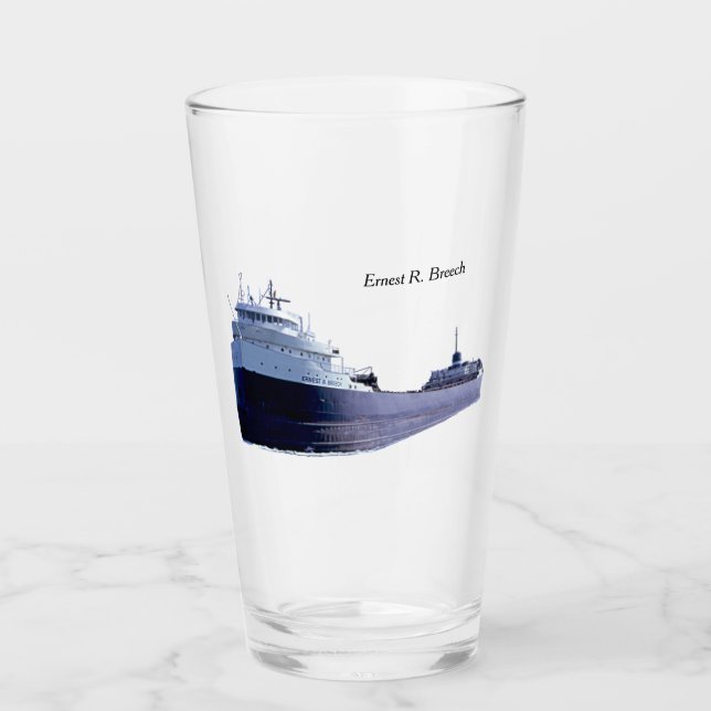 Pint copo shot de Ernest R. Breech (Frente)
