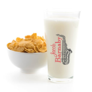 Pint Diversão Moderna da Banda Saxofônica Copo de Vidro