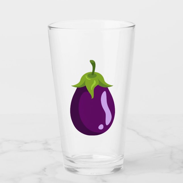 Pint Fresh Purple Eggplant Copo de vidro (Frente)