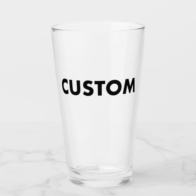 Pint Modelo em Branco de Copo Pintado Personalizado Cop (Frente)