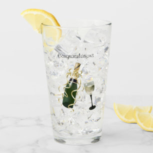 Pint Parabéns Copo de Vidro