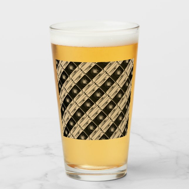 Pint rosa de copo de vidro como arte caleidoscópica,PRE (Frente (Preenchido))