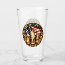 Pint Tipo de Copo de Bebida Patriótico