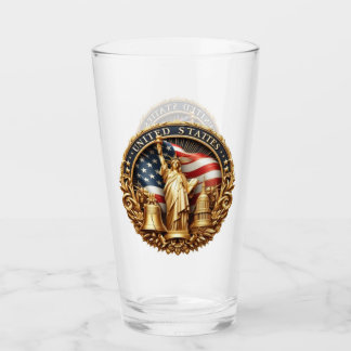 Pint Tipo de Copo de Bebida Patriótico