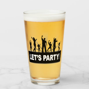 Pint Vamos Festa! Copo de vidro