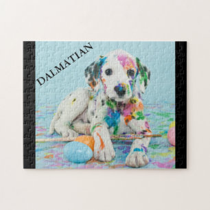PINTA DIVIDIDA QUEBRA-CABEÇA DALMATIANO. JIGSAW P