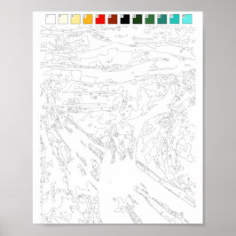 Pinta por número Poster: O Poster do Gritar