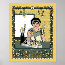 Pinta sua própria Canvas_C_8x10 Poster