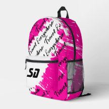 Pintado de Branco Rosa Preto com Iniciais